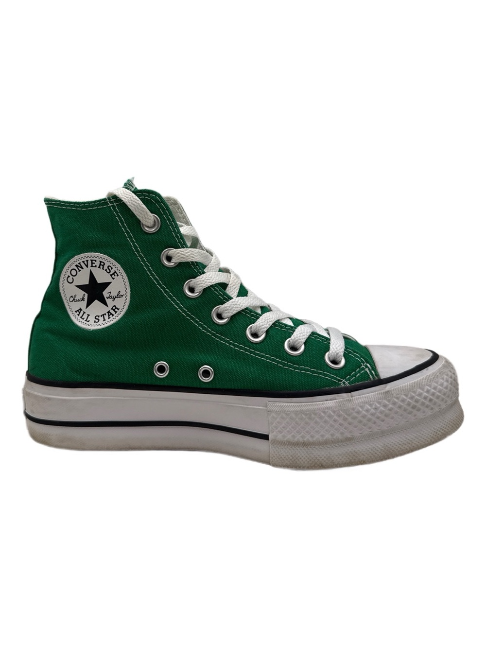 Converse Chuck Taylor All Star High Top Green Sneakers Women 6.5 Men 4.5 - Picture 3 of 13